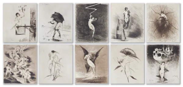 Joseph Apoux, DZIEWCZETA MĄDRE I GŁUPIE, ok. 1900