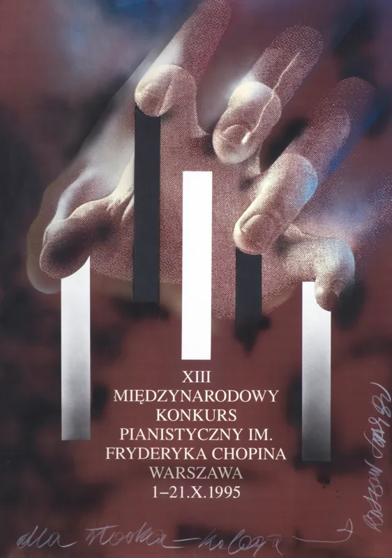 Rosław Szaybo, PROJEKT PLAKATU KONKURSU CHOPINOWSKIEGO, 1995