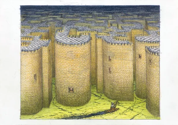 Jacek Yerka, STRAŻNICE, 2022