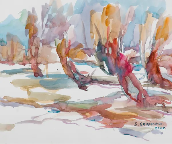 Sergiusz  Grudkowski, STARE WIERZBY, Z CYKLU „MAZOWSZE”, 2005