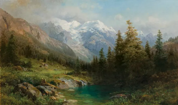 Karl Julius Rose, PEJZAŻ ALPEJSKI