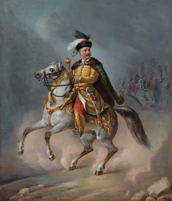 Walery Eljasz-Radzikowski, WÓDZ POLSKI W STROJU BOJOWYM, 1868