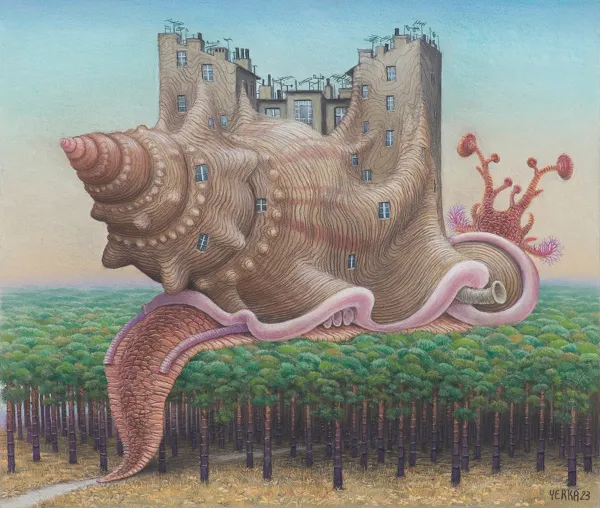 Jacek Yerka, Heliktura mobilna, 2023