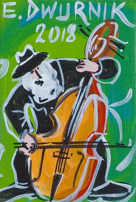 Edward Dwurnik, KONTRABASISTA, 2018