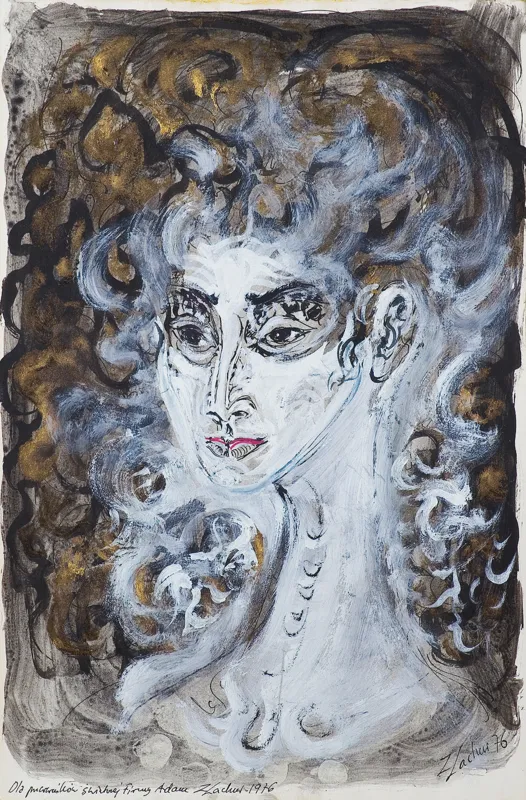 Zdzisław Lachur, PORTRET KOBIETY, 1976