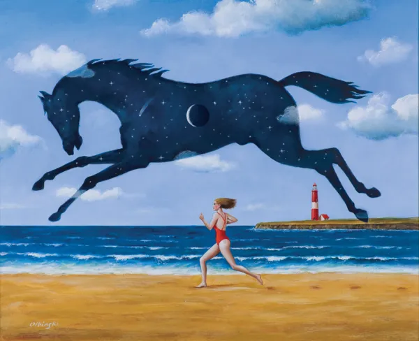 Rafał Olbiński, MORNING RUN, 2020