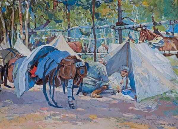 Stanisław Janowski, W OBOZIE POD PIASECZNĄ, 2. PUŁK, 1916