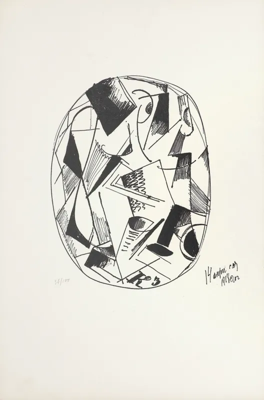 Kiriłł Zdaniewicz, KOMPOZYCJA KUBISTYCZNA, 1918