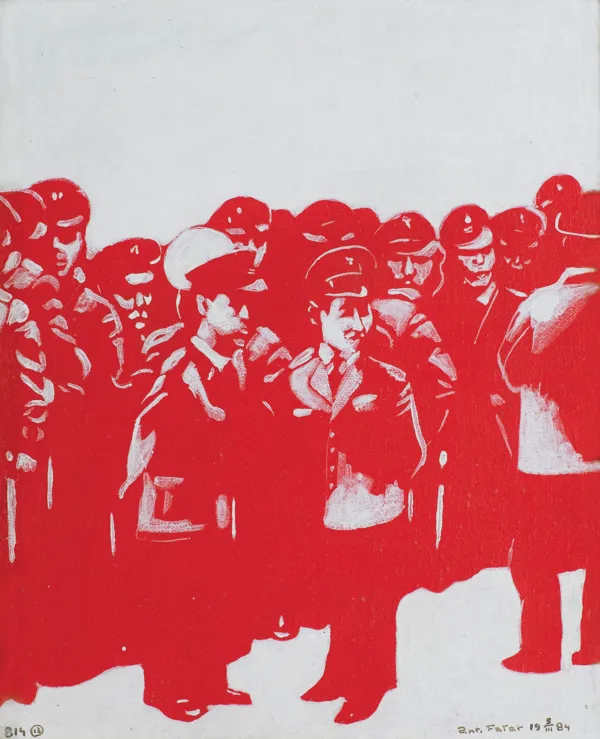 Antoni Fałat, FLAGA CZYLI ZAPLUTE KARŁY REAKCJI, 1984