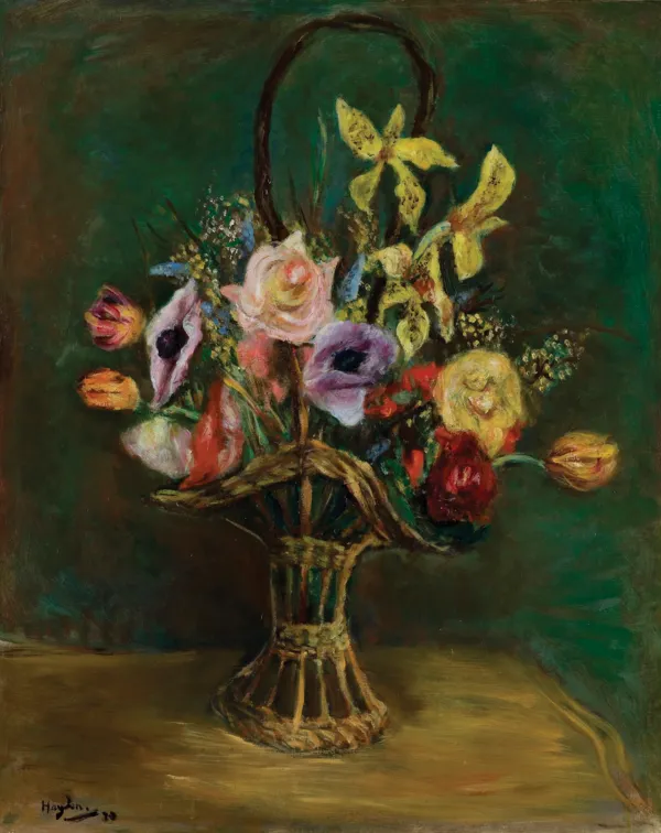 Henryk Hayden, KWIATY W KOSZYKU, 1930