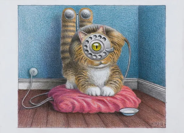 Jacek Yerka, Phone, Sweet Phone, 2023