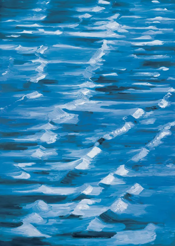 Edward Dwurnik, BEZ TYTUŁU Z CYKLU „BŁĘKITNE“, 1992