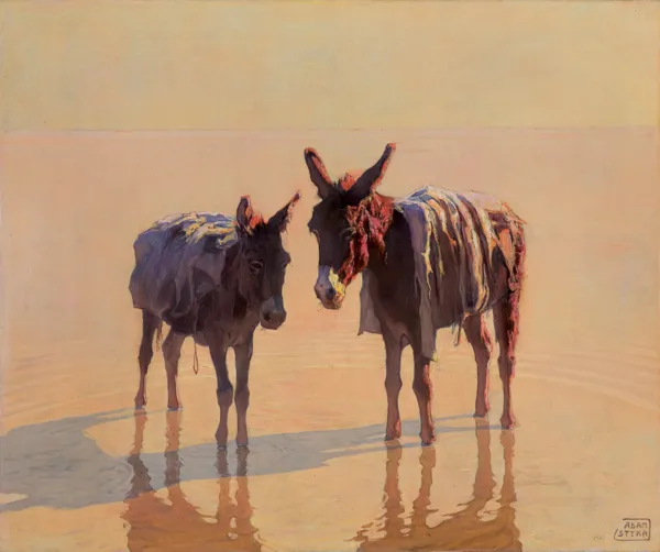 Adam Styka, W WODACH NILU, 1923