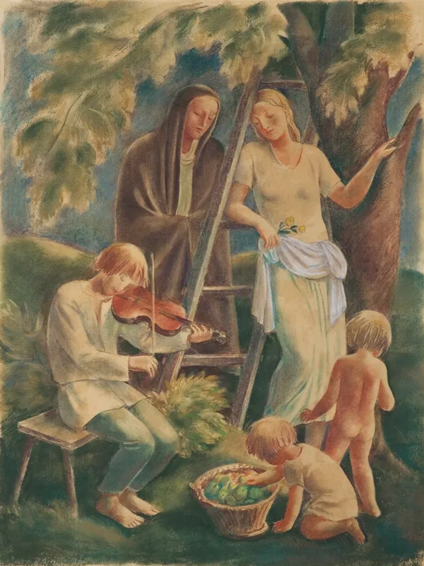 Wacław Borowski, ZBIÓR OWOCÓW. WIECZÓR. JESIEŃ, ok. 1927