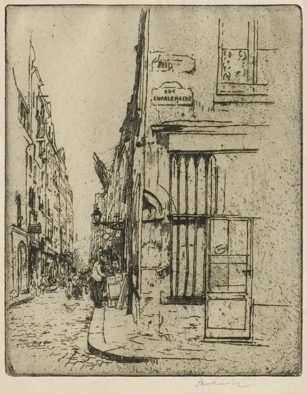 Józef Pankiewicz, ULICA CHARLEMAGNE W PARYŻU, 1904