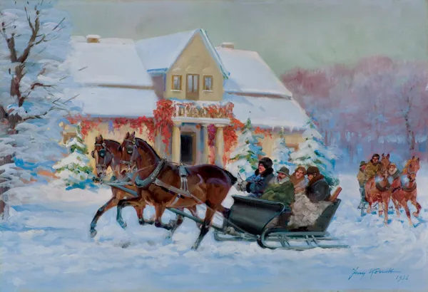 Jerzy Kossak, PRZED DWOREM, 1936