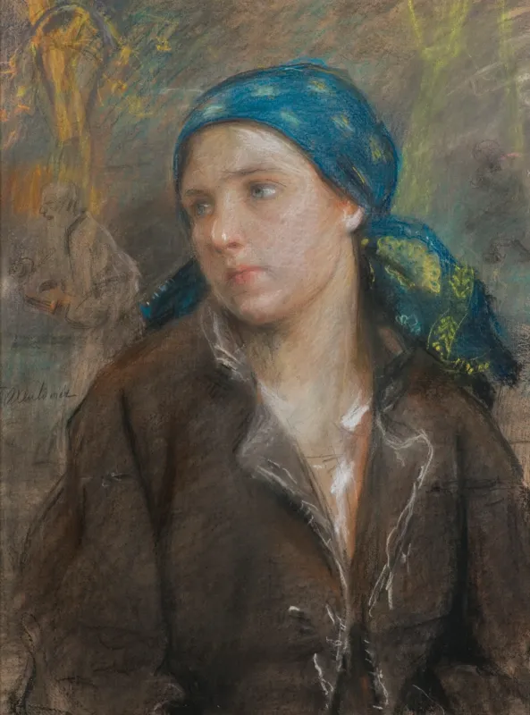 Teodor Axentowicz, DZIEWCZYNA W CHUŚCIE