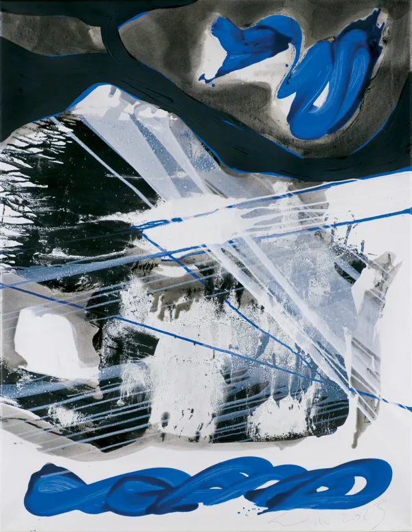 Urszula Wilk, TOPOGRAFIA Z BŁĘKITNĄ LINIĄ, 2023