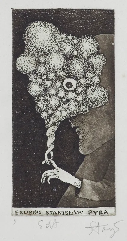 Stasys Eidrigevičius, EKSLIBRIS STANISŁAWA PYRY, 1981