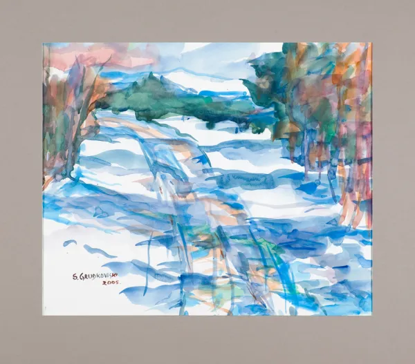 Sergiusz  Grudkowski, MIĘDZY LASAMI, Z CYKLU „MAZOWSZE”, 2005