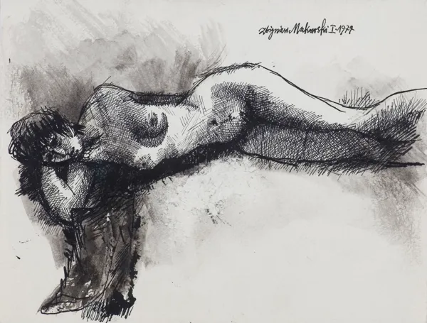 Zbigniew Makowski, AKT LEŻĄCY, 1977