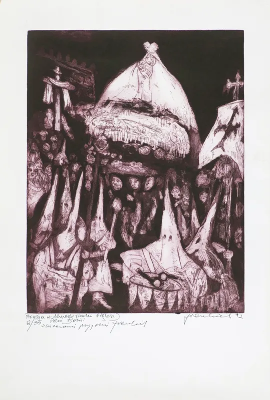 Stanisław Frenkiel, PROCESJA W ALMERII (WIELKI PIĄTEK), 1991