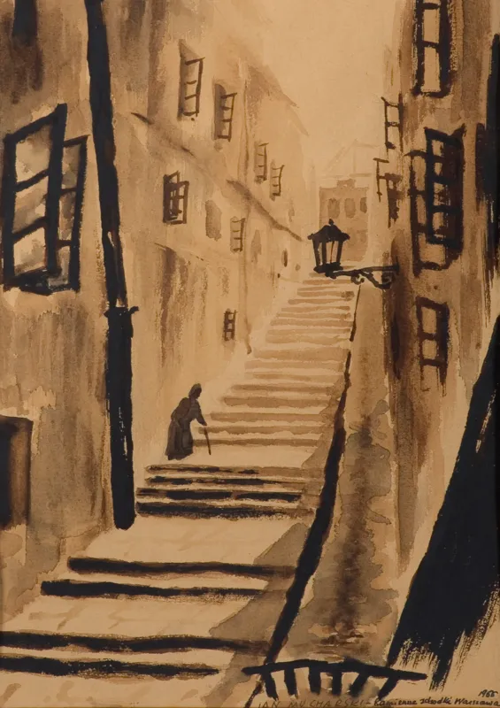 Jan Mucharski, KAMIENNE SCHODKI W WARSZAWIE, 1955