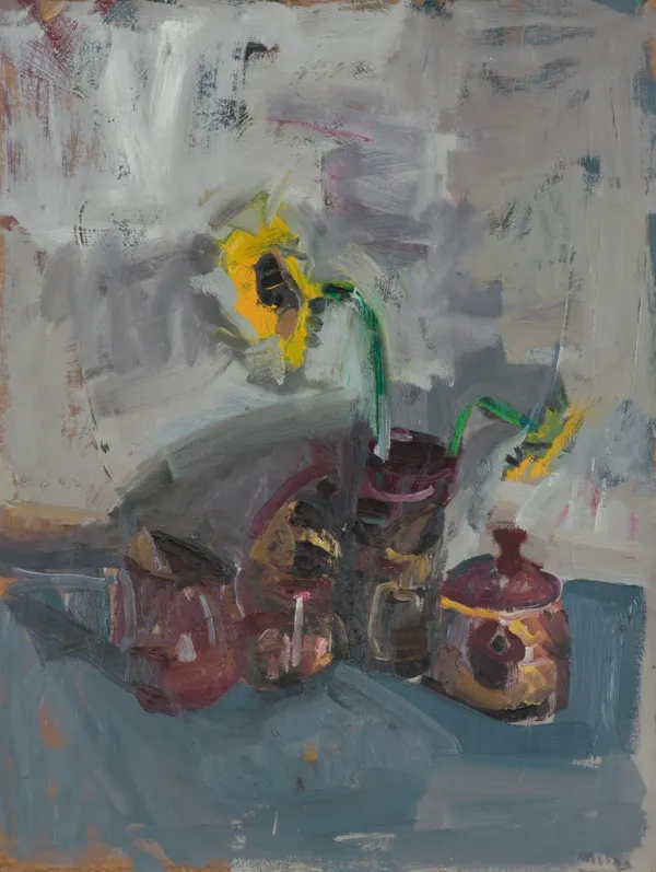 Michał Moląg, MARTWA NATURA ZE SŁONECZNIKAMI, lata 80. XX w.