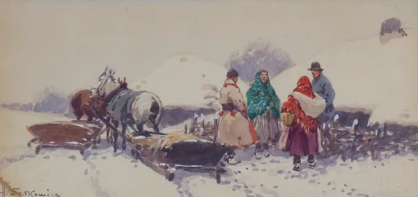 Adam Setkowicz, ROZMOWA PRZY SANIACH