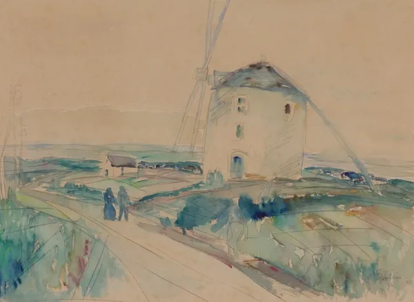 Henryk Epstein, PEJZAŻ Z WIATRAKIEM