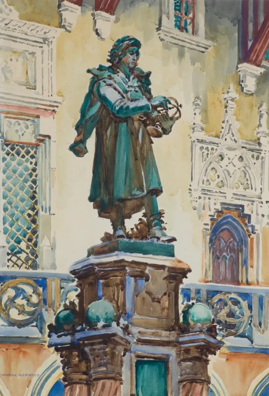 Henryk Uziembło, POMNIK KOPERNIKA NA DZIEDZIŃCU COLLEGIUM MAIUS