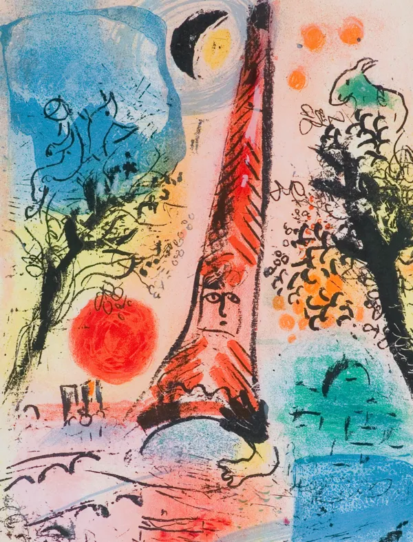 Marc Chagall, WIZJA PARYŻA, ok. 1960