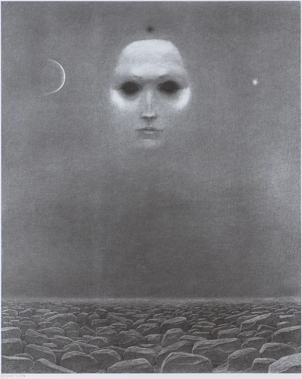 Zdzisław Beksiński, BEZ TYTUŁU, 1973/2005