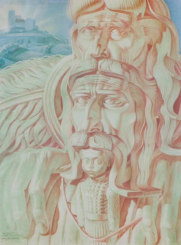 Stanisław Szukalski, PROJEKT RZEŹBY „DZIEDZIC”, 1953/1989