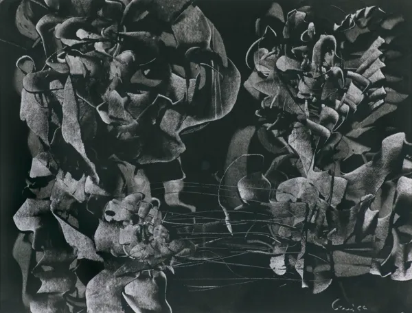 Alfred Lenica, PEJZAŻ FANTASTYCZNY, 1960