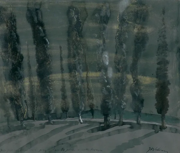 Józef Wilkoń, PRZYDROŻNE TOPOLE, LATA 60. XX W.