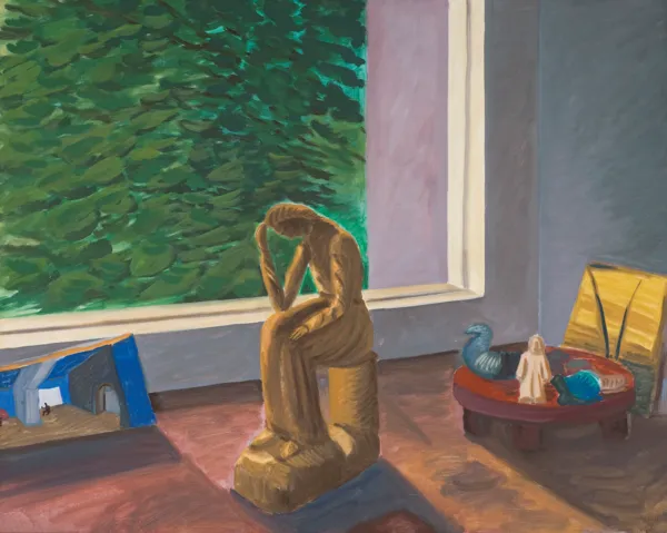 Jarosław Modzelewski, MARTWA NATURA Z FIGURKĄ, 2019