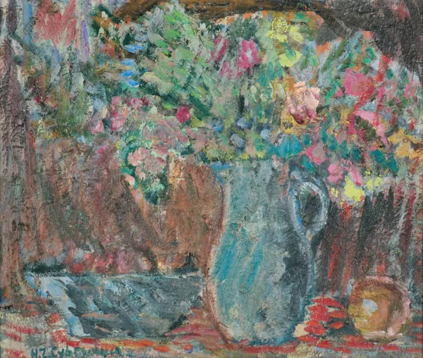 Helena Zaremba-Cybis, MARTWA NATURA Z DZBANEM I KWIATAMI