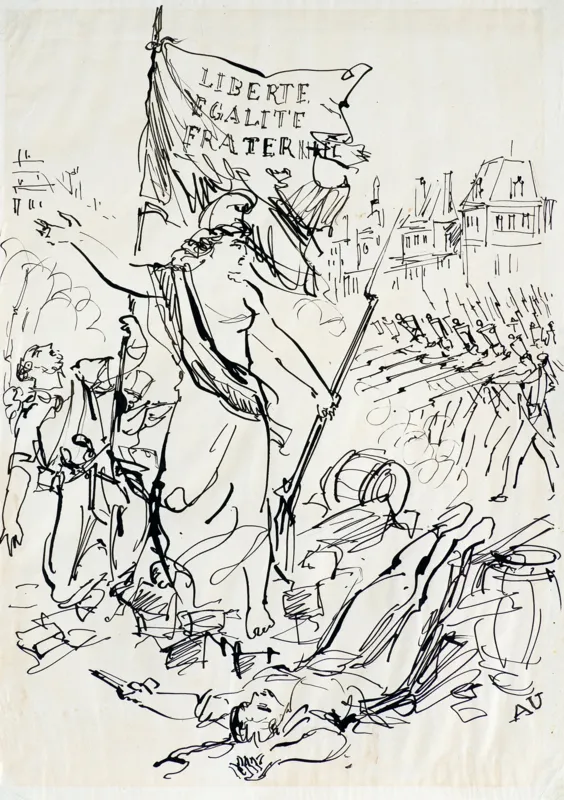 Antoni Uniechowski, ILUSTRACJA DO KSIĄŻKI "KSZTAŁT MIŁOŚCI", 1956
