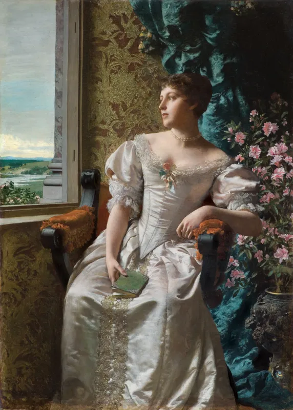 Władysław Czachórski, DAMA Z KSIĄŻKĄ, OK. 1886