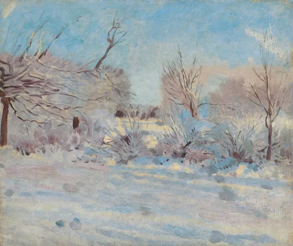 Józef Chełmoński, ZIMOWY PORANEK, ok. 1900