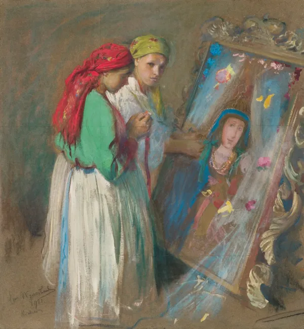 Leon Wyczółkowski, NA BOŻE CIAŁO, 1901