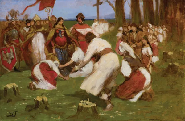 Włodzimierz Tetmajer, KRÓLOWA JADWIGA, ok. 1904-1906