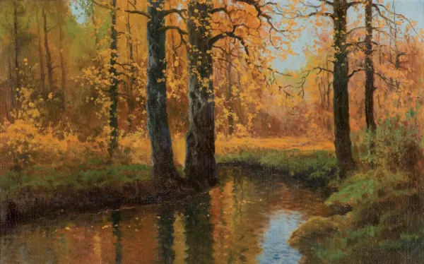 Wiktor Korecki, STRUMIEŃ W JESIENNYM LESIE