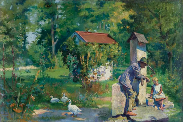 Stefan Matejko, W OGRODZIE