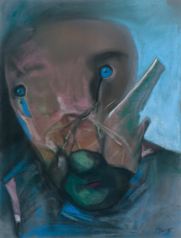 Stasys Eidrigevičius, GłOWA, 1990