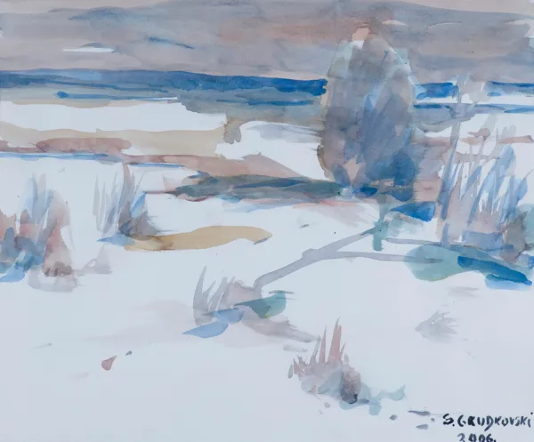 Sergiusz  Grudkowski, POLA I ŁĄKI W ŚNIEGU, 2006