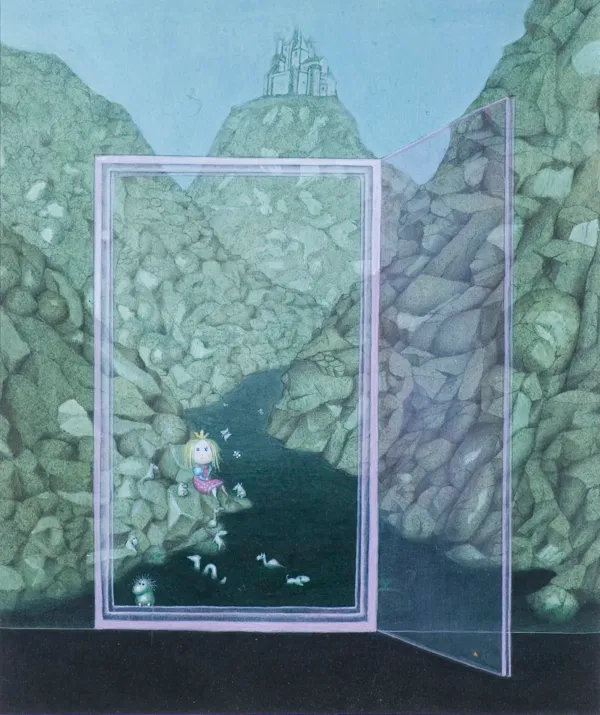 Izabela Kowalska-Wieczorek, ILUSTRACJA DO WIERSZA "ŚCIANA ZACZAROWANA"