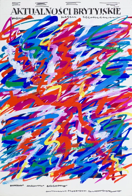 Waldemar Świerzy, PROJEKT OKŁADKI DO KATALOGU WYSTAWY , 1987