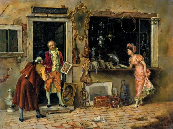 Giulio Beda, PRZED ANTYKWARIATEM WE WŁOSZECH